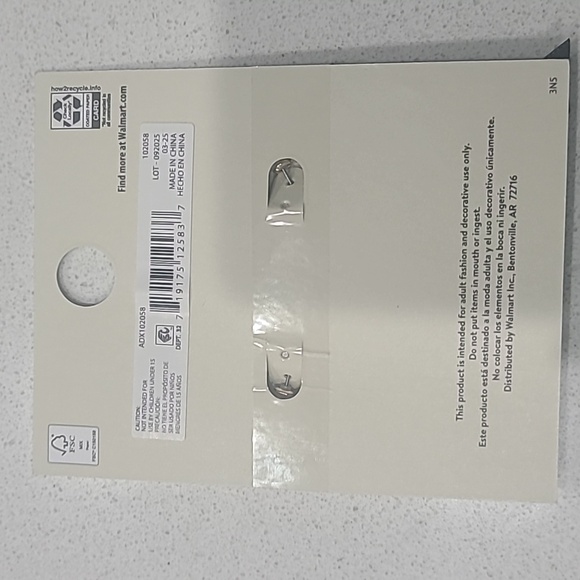 No Boundaries Black Fabric Bow Gold Hoop Earrings - Picture 6 of 6